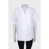 Біла сорочка з кишенею з биркою