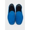 Чоловічі замшеві сині туфлі