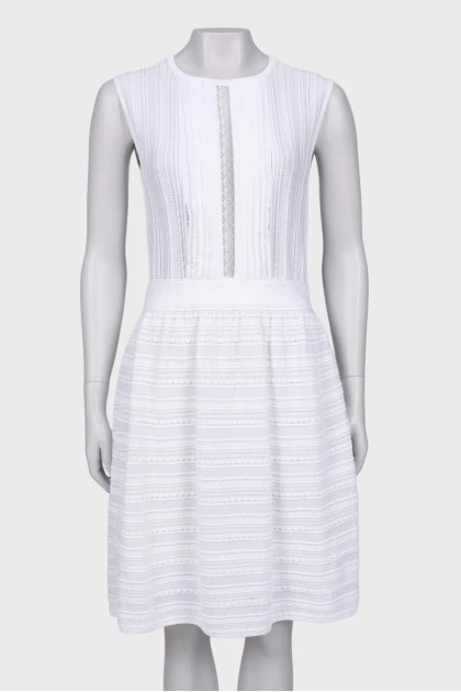 Біла ажурна сукня