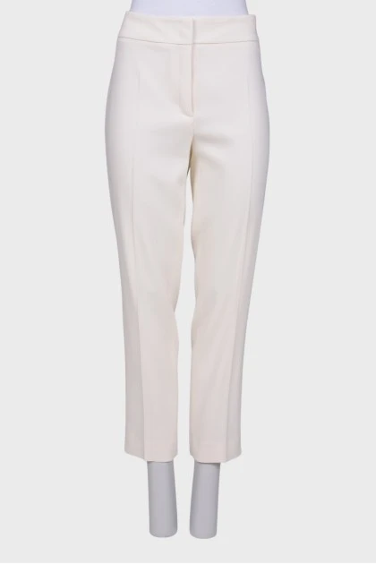 Шерстяные белые брюки