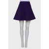 Шерстяная фиолетовая юбка