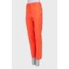 Шерстяные оранжевые брюки с биркой