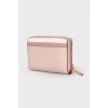 Рожевий шкіряний гаманець