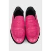 Рожеві шкіряні туфлі