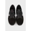 Мужские комбинированные черные кроссовки