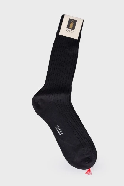 Чоловічі чорні шкарпетки з биркою
