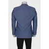 Мужской классический голубой пиджак