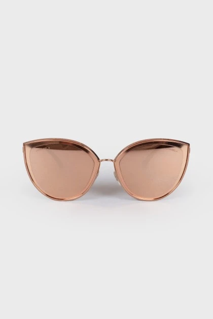 Солнцезащитные розовые очки