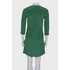 Шелковое зеленое платье