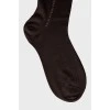 Мужские коричневые носки