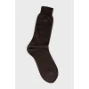 Мужские коричневые носки 