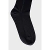 Чоловічі темно-сині шкарпетки з логотипом бренду