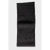 Темно-сірий шарф із вовни мериносу