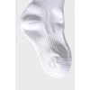 Білі шкарпетки з лого бренду