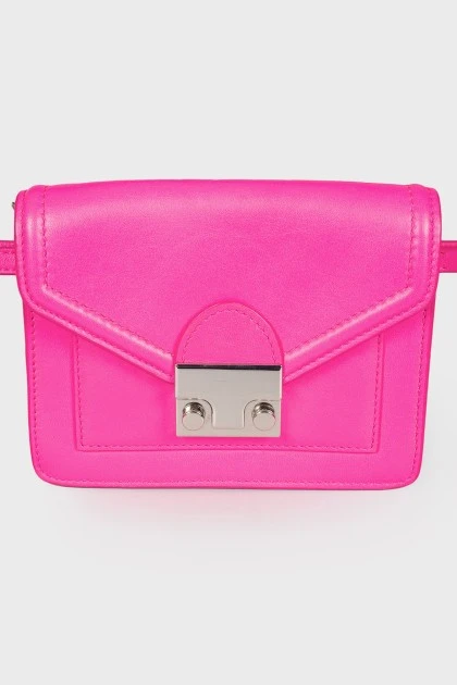 Яскраво-рожева міні сумка