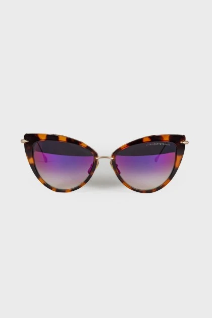 Солнцезащитные очки в леопардовый принт 