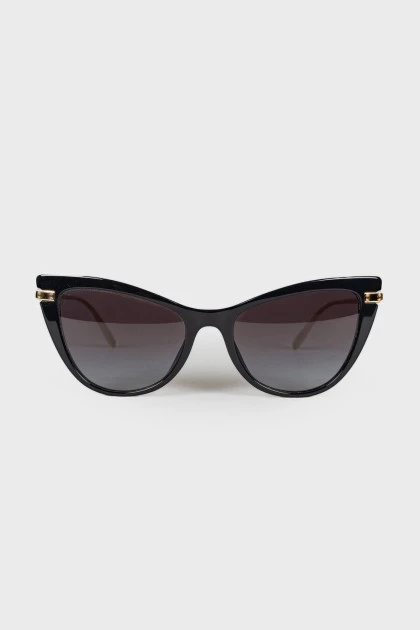 Золотисто-чорні сонцезахисні окуляри