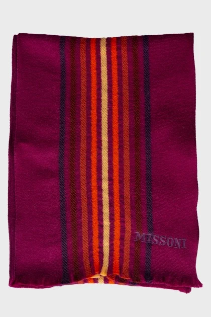 Фиолетовый шарф с биркой 