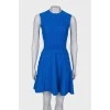 Синя сукня з візерунком
