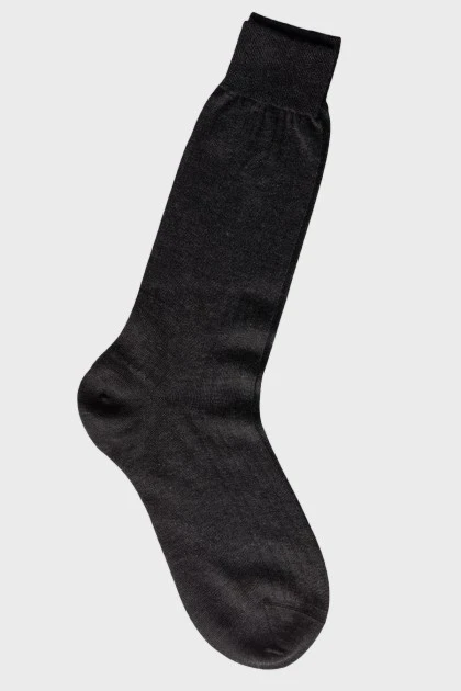 Мужские темно-серые носки 