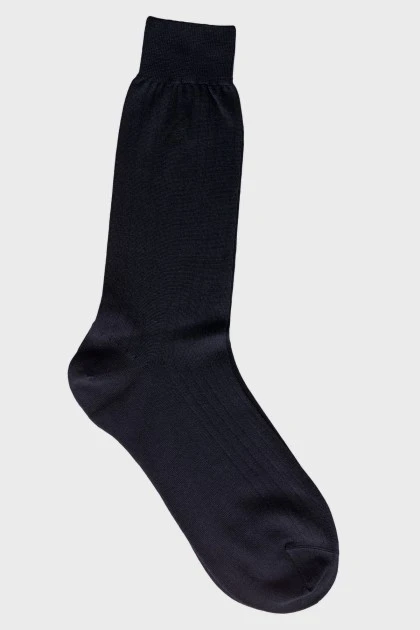 Мужские темно-синие носки 