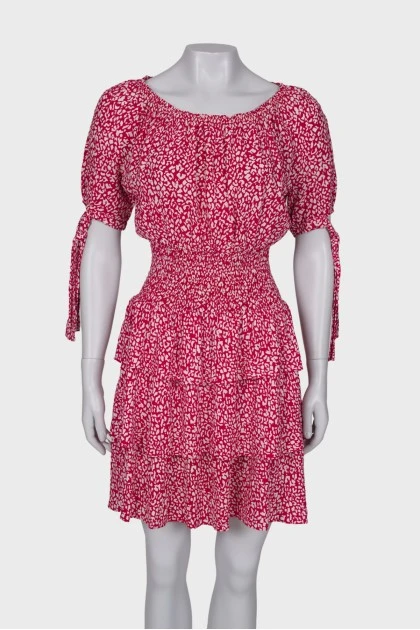 Рожева сукня в анімалістичний принт