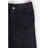 Черные джинсы с декоративным швом 