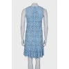 Мереживна блакитна сукня з биркою