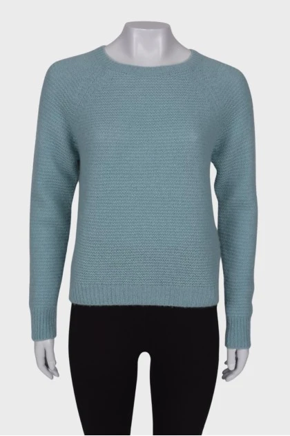 Вязаный свитер с кашемира и шелка 