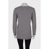 Серый шерстяной свитер