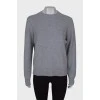 Кашемировый свитер серого цвета 