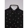 Чорна блуза із зірками