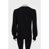 Вязаный свитер черного цвета 