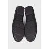 Комбинированные кроссовки черного цвета 