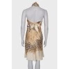 Шелковое платье в леопардовый принт 