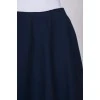 Темно-синяя юбка с асимметричным подолом 