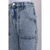 Светло-голубые джинсы с биркой 