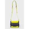 Комбінована яскраво-жовта сумка