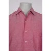 Мужская рубашка розового цвета 