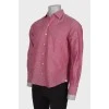 Мужская рубашка розового цвета 