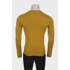 Чоловічий кашеміровий гірчичний светр