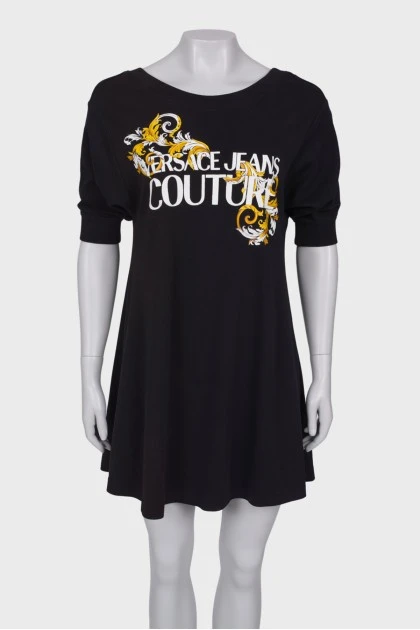 Сукня-футболка з логотипом бренду