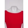 Червона сукня з А-симетричним подолом