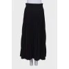 Плиссированная юбка черного цвета