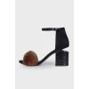 Босоніжки Abby Fur Tilt-Heel
