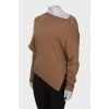 Шерстяной свитер светло-коричневого цвета 