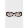 Чорні овальні окуляри з діоптріями