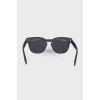Матовые солнцезащитные очки со стразами 
