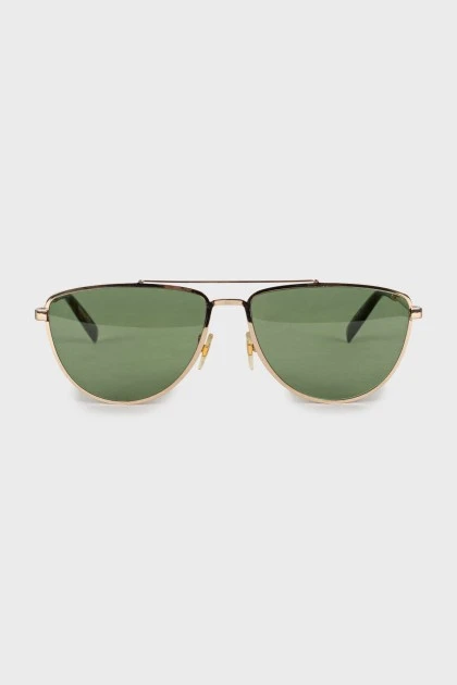 Солнцезащитные очки с зеленой линзой 