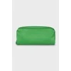Зеленая сумка клатч